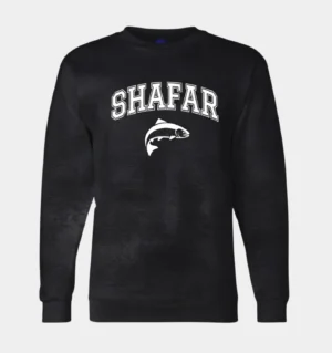 Custom Black Fishing Sweatshirt front