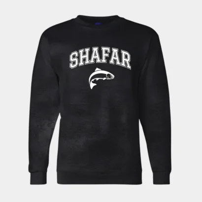Custom Black Fishing Sweatshirt front