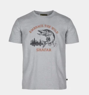 Custom Fishing T-Shirt Manufacturer – Shafar Enterprises Looking for a reliable custom fishing T-shirt manufacturer in Pakistan for your clothing brand or wholesale business in Europe? Shafar Enterprises specializes in custom fishing apparel manufacturing, helping international buyers create distinctive clothing tailored to their branding and design requirements. This grey fishing T-shirt features a classic crew neckline, short sleeves, and a nature-inspired front graphic showcasing a fish, woodland scenery, and “Embrace the Wild” lettering. Its understated colour and outdoor-themed artwork make it suitable for fishing enthusiasts, angling clubs, outdoor lifestyle brands, and casual apparel collections. Product Features - Grey short-sleeve T-shirt - Classic crew neckline - Fish and wilderness-inspired front graphic - Outdoor-themed typography - Custom graphics, logos, and colour options - Private-label fishing apparel manufacturing - Bulk production inquiries welcome Custom Fishing Apparel for European Markets Shafar Enterprises works with clothing brands, fishing retailers, wholesalers, and distributors targeting the United Kingdom, Germany, France, Italy, Spain, the Netherlands, and other European countries. Whether you need custom fishing T-shirts for your own brand, merchandise for angling clubs, or a complete outdoor clothing collection, we can discuss your preferred artwork, branding, and production specifications. As a Pakistan-based manufacturer and exporter, Shafar Enterprises offers custom apparel manufacturing solutions for international businesses seeking personalized fishing clothing. Contact Shafar Enterprises to discuss your design requirements and request a quote for custom fishing T-shirts.