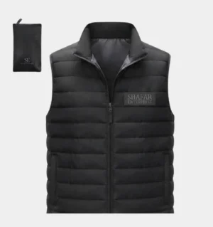 Black Quilted Puffer Vest