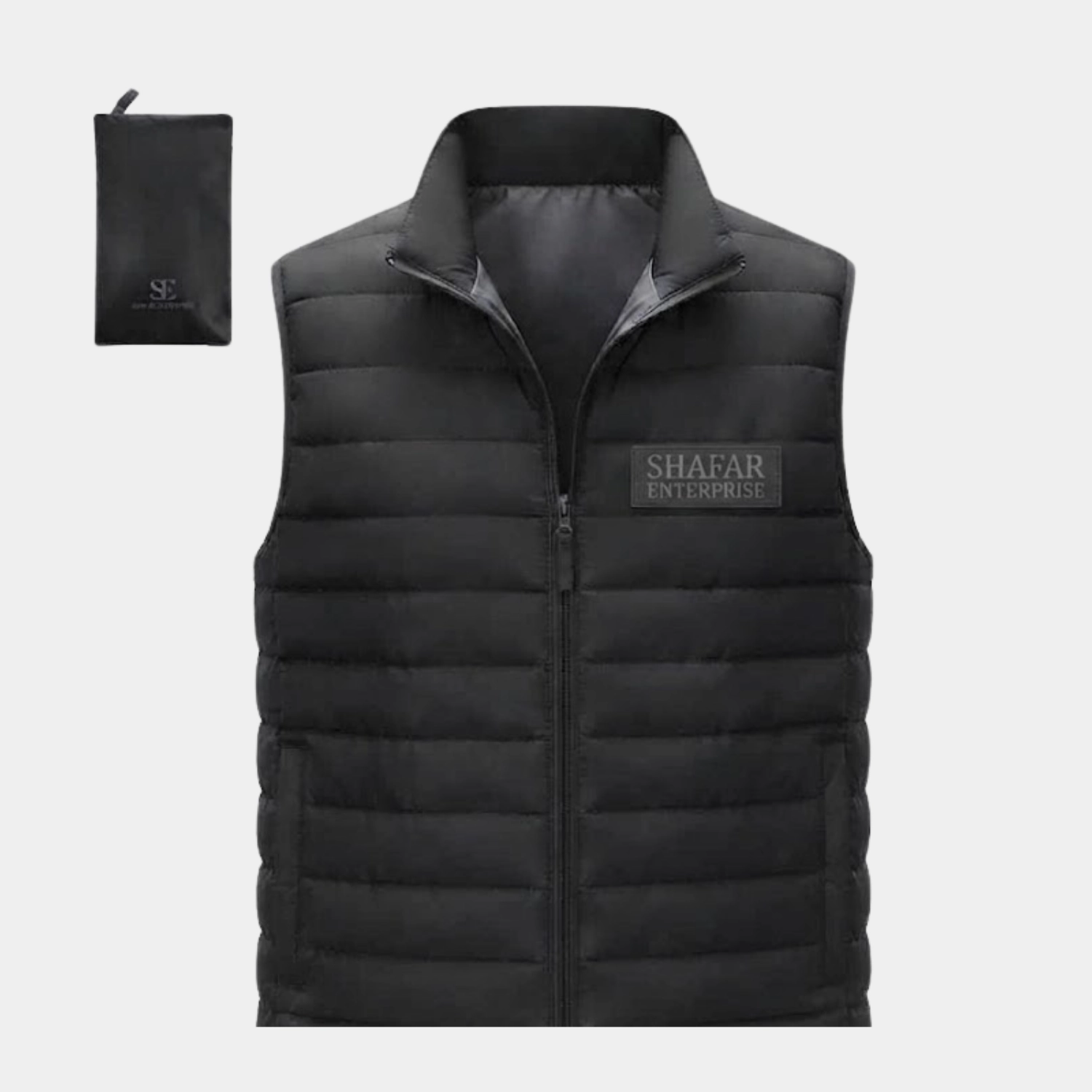 Black Quilted Puffer Vest Black Quilted Puffer Vest