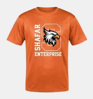Custom Orange Graphic T-Shirt Manufacturer – Shafar Enterprises